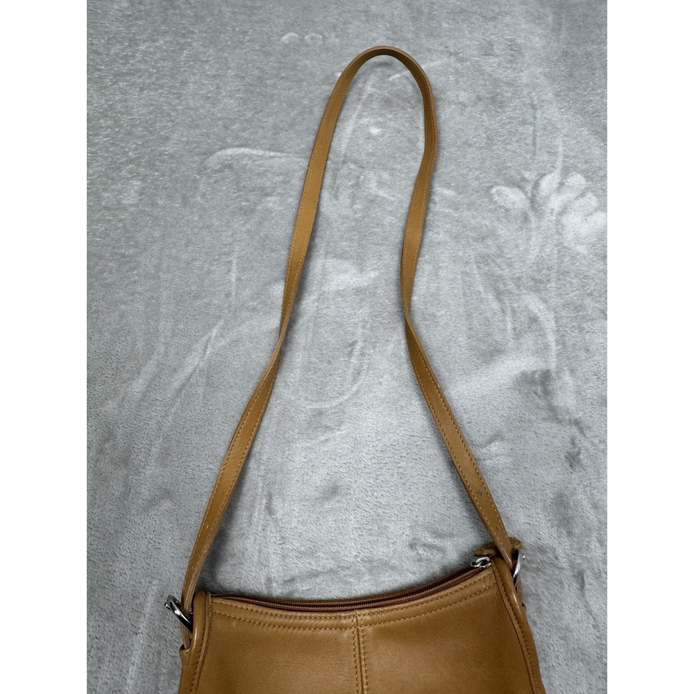Vintage Coach Tan Soho Bag 4104 Demi Zip Purse Shoulder Costa Rica 1998 90s - Picture 9 of 13